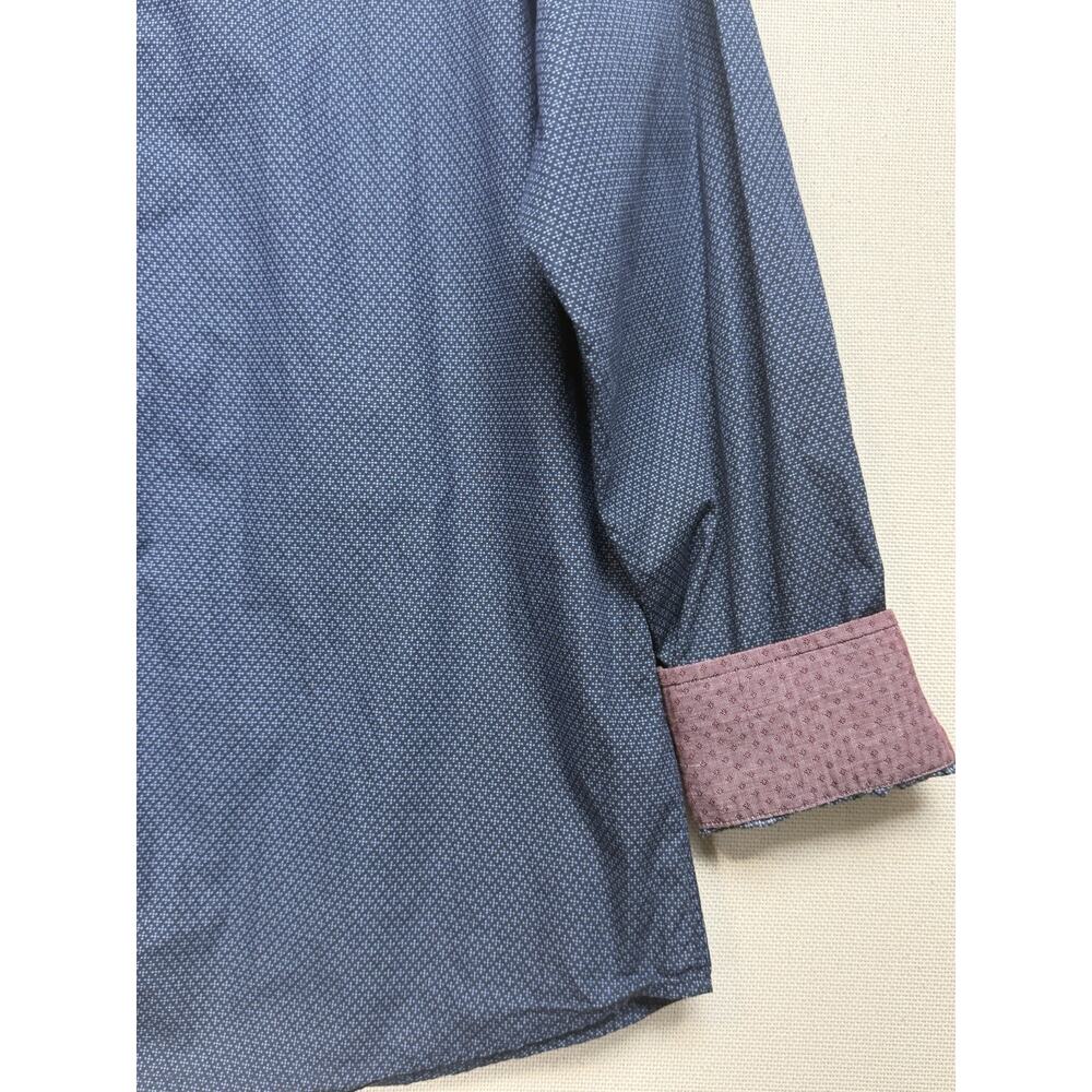 Age Of Wisdom Men's Pearl Snap Shirt Size XL Flip‎ Cuffs L/S Abstract Western - Picture 3 of 11